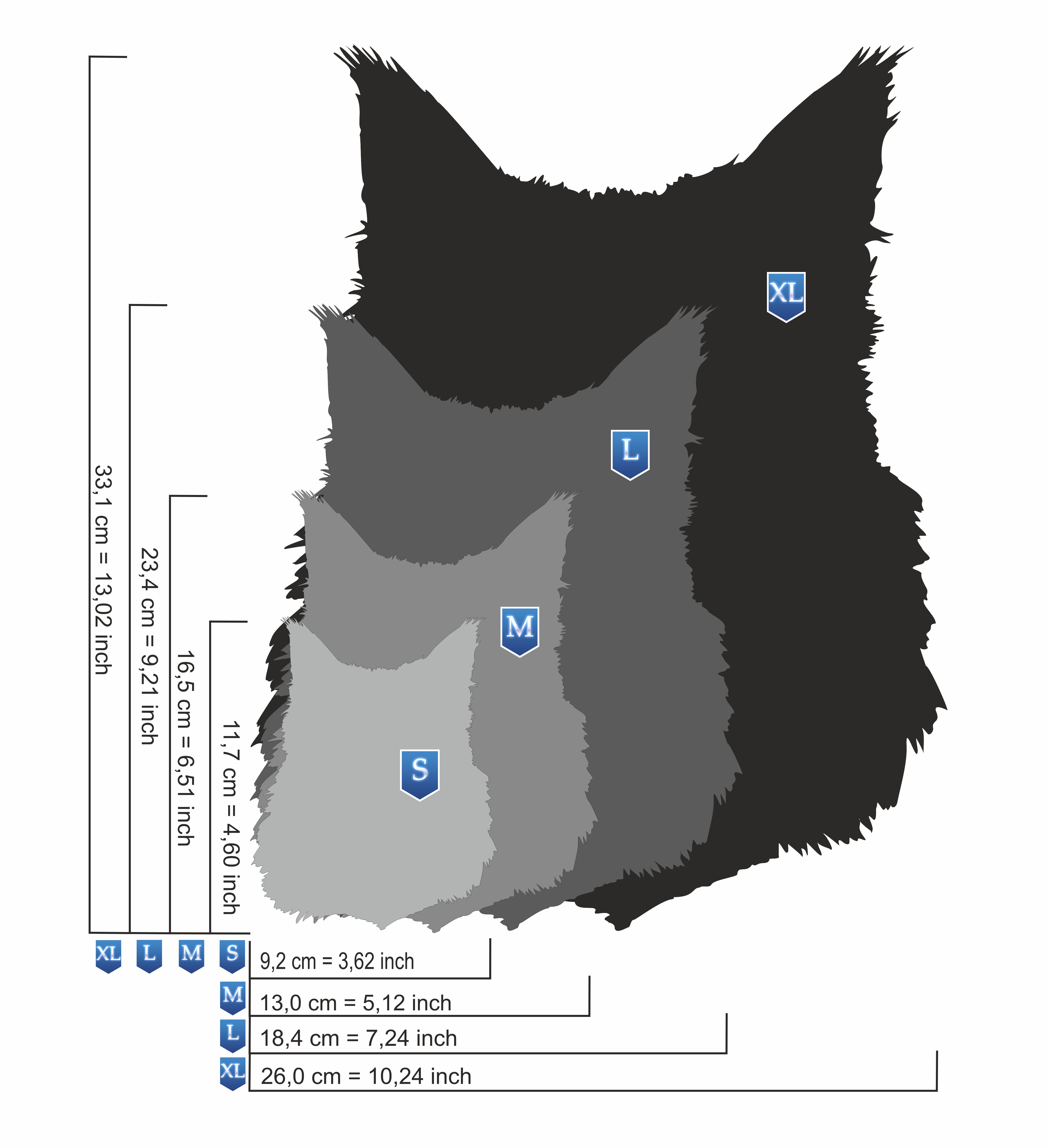 AS-406 Maine Coon Katze Step by Step Schablone für Acryl, Airbrush, Spray, Lacke und Wandfarbe Größe XL