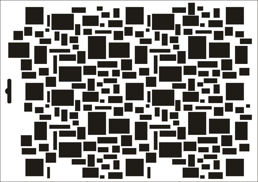 W-406 Quads Wandschablone Textilschablone Größe A4