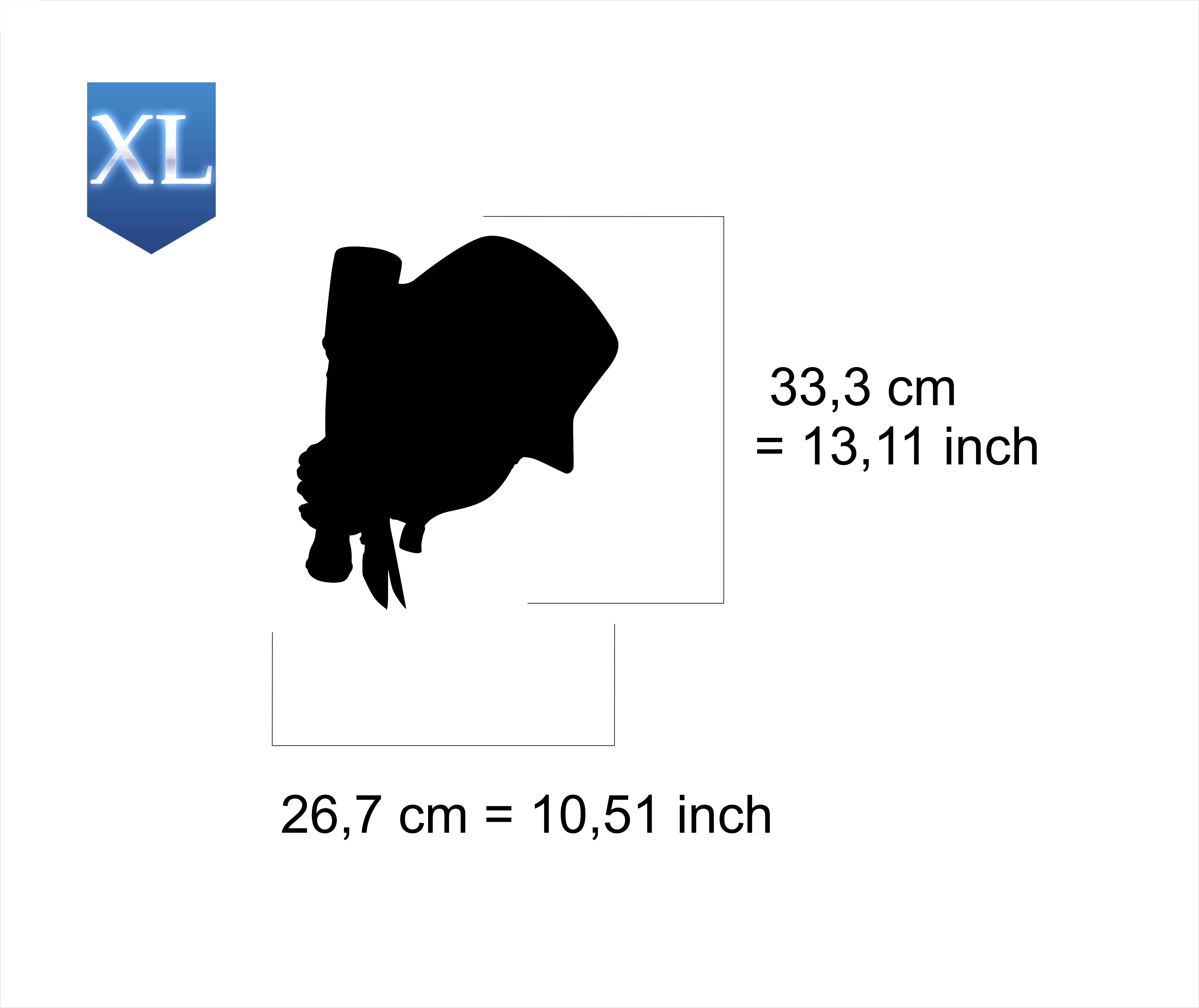 AS-346 Skull, Schädel Step by Step Airbrushschablone  XL