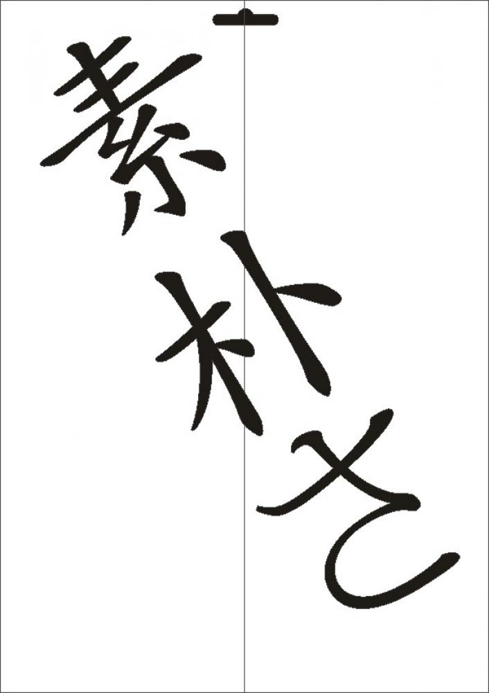 W-555 JP Natürlichkeit Wandschablone Textilschablone Größe A3