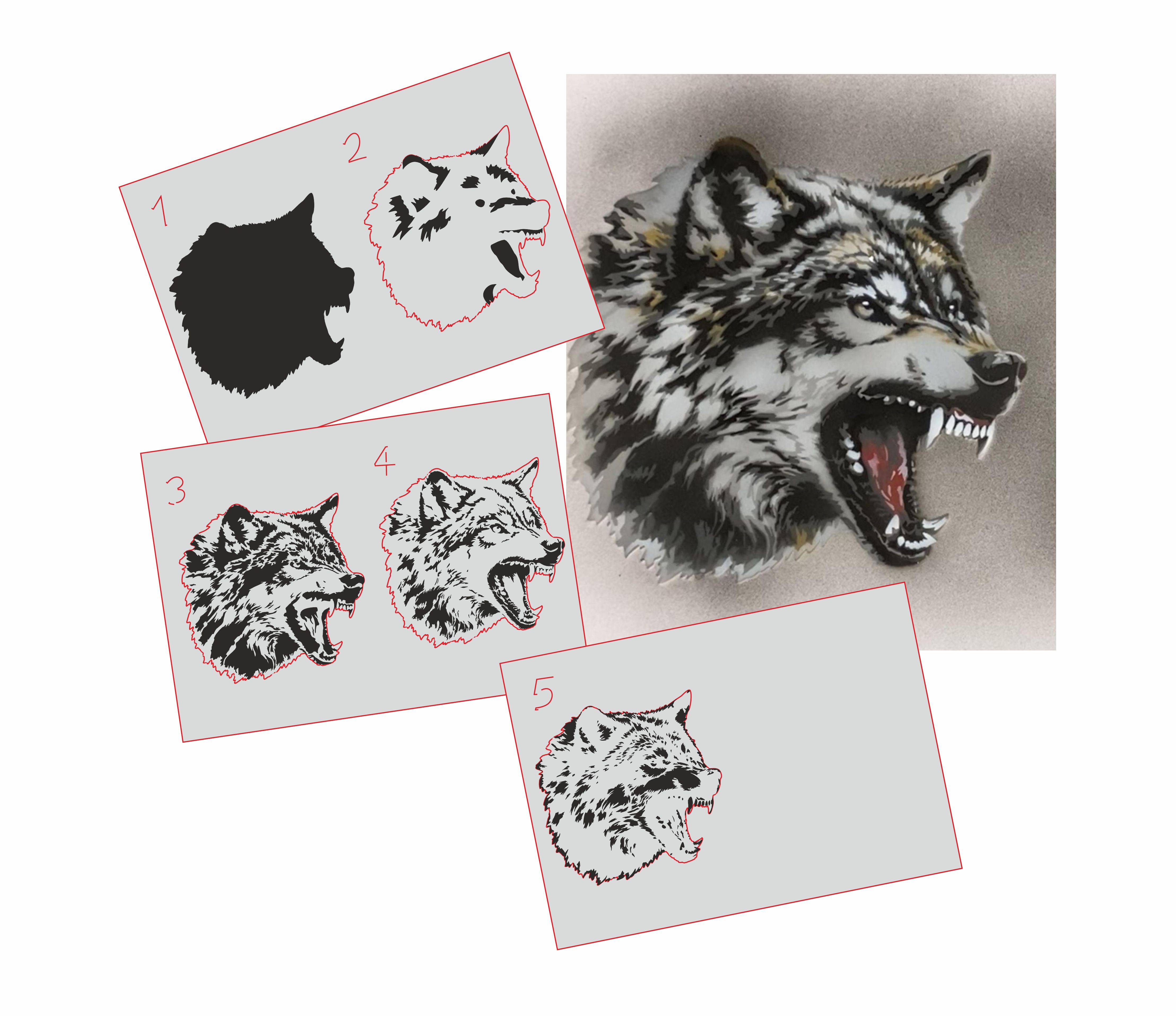 Airbrush Schablonen Step By Step