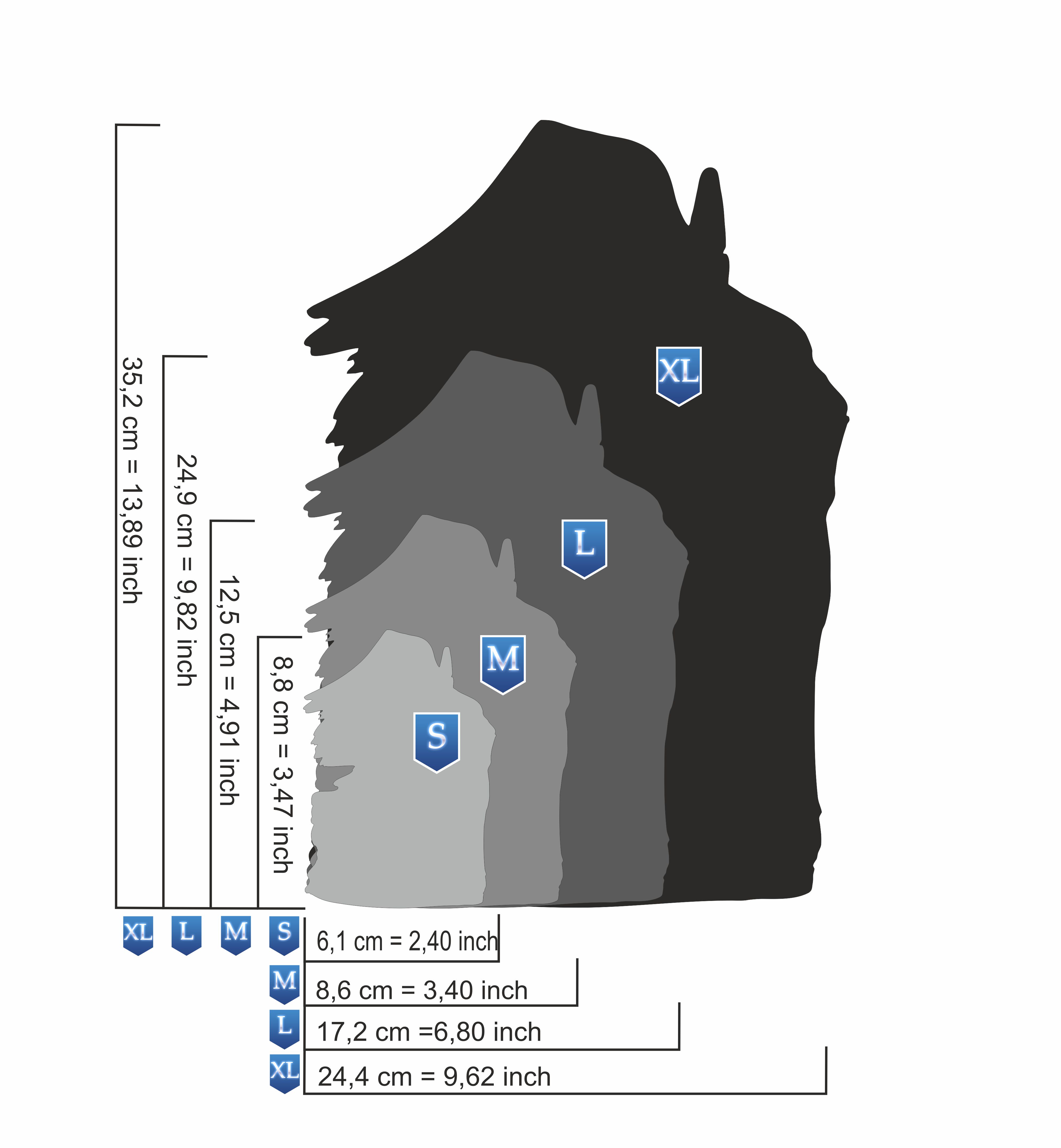 AS-117 Schädel Step by Step Airbrushschablone Größe XS