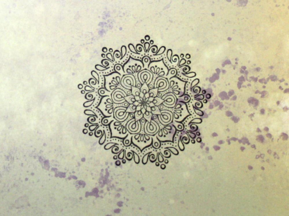 ST-064 Mandala Stempel Größe L