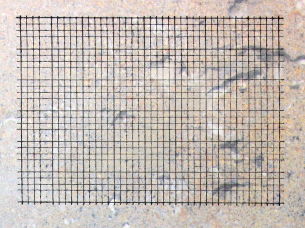 ST-052 Karo Raster Stempel Größe M