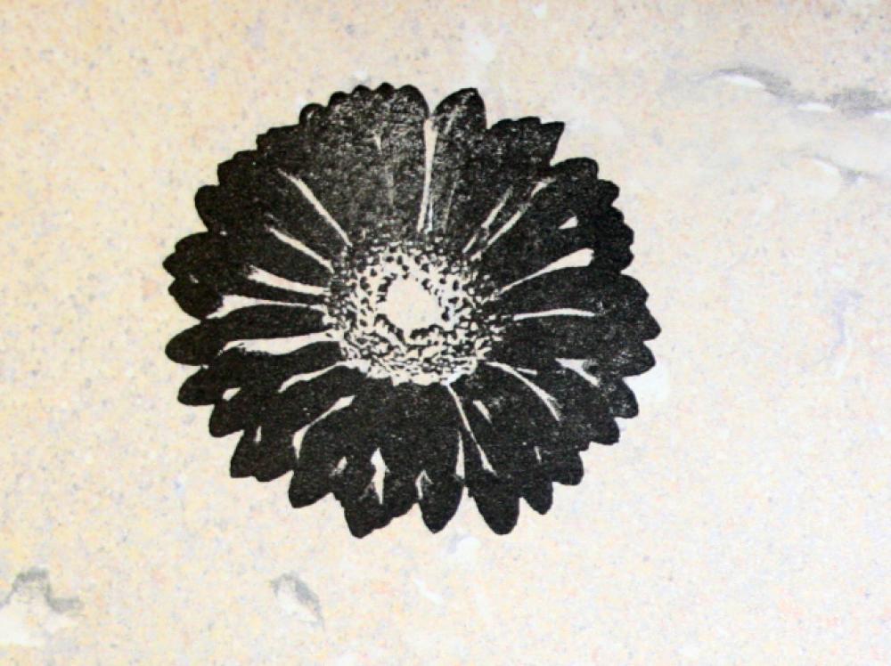 ST-012 Blume Stempel Größe S