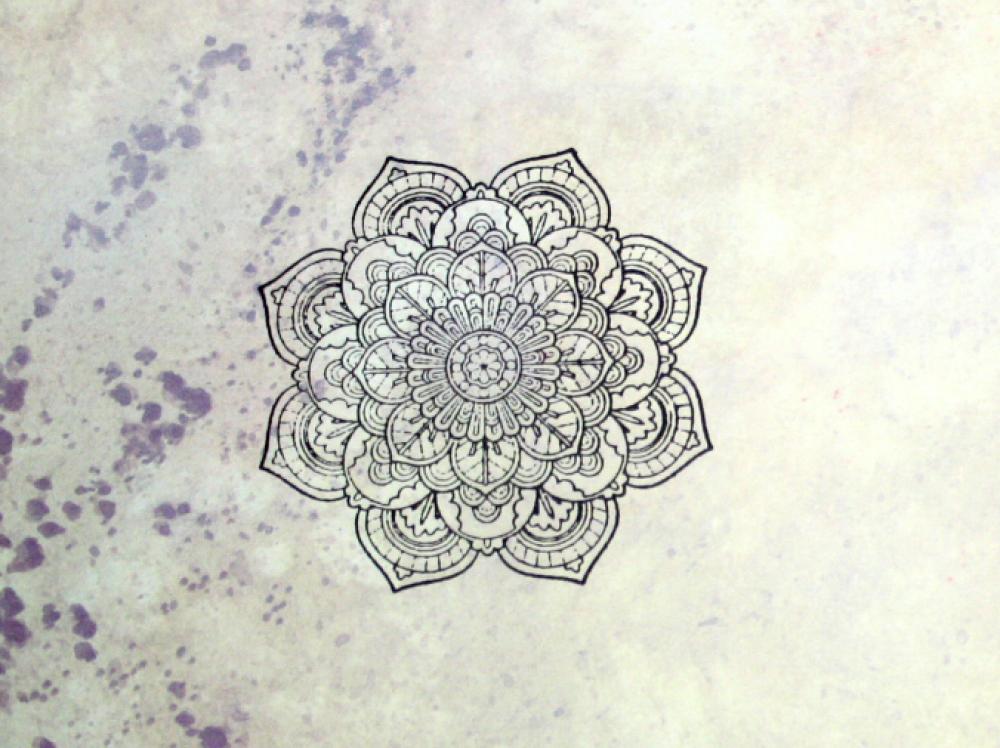 ST-065 Mandala Stempel Größe S