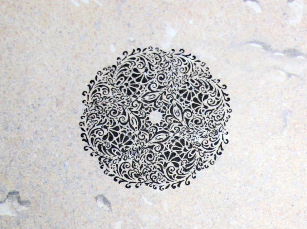 ST-086 Mandala Stempel Größe L