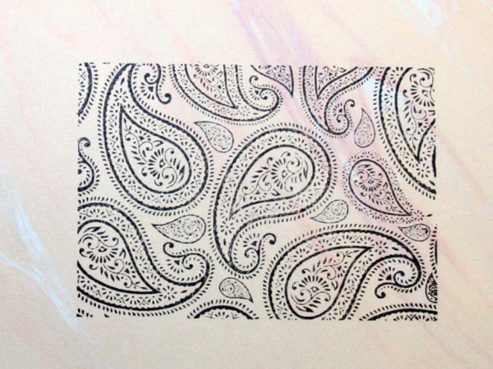 ST-030 Paisley Stempel Größe S