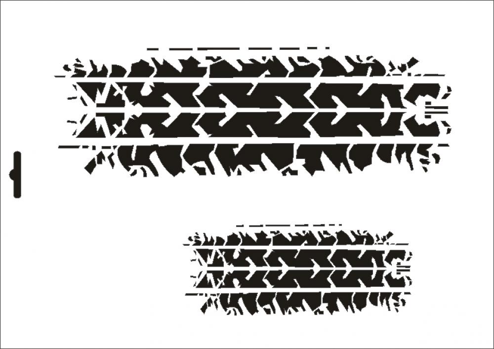 W 206 Reifenspur Wandschablone Textilschablone Gr e A4 A4 W 206A4 w-206-reifenspur-wandschablone-textilschablone-gr-e-a4-a4-w-206a4