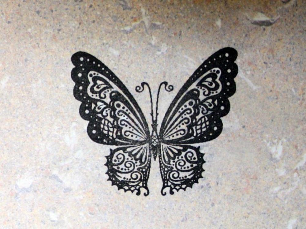 ST-083 Schmetterling Stempel Größe M