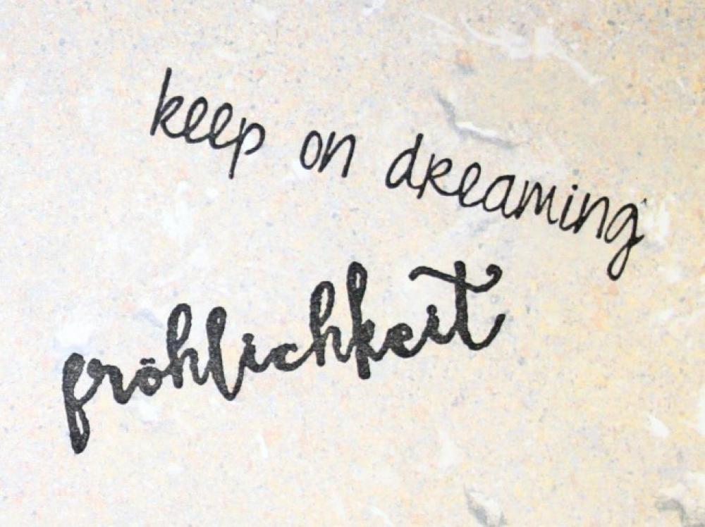 ST-023 keep on dreaming Stempel Größe L