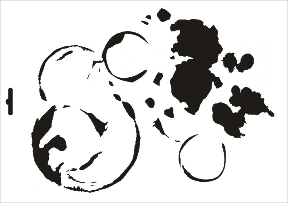 UMR-Design Sterne-Schablone A3 - Lösungsmittelbeständige Schablone Für Wände & Textilien