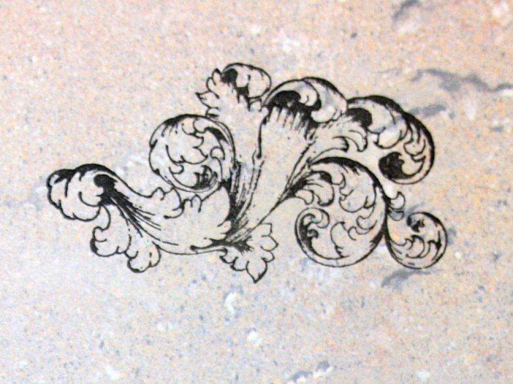 ST-081 Barock Stempel Größe S