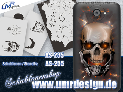 Step by Step Stencil AS-026 Kreuz ~ UMR Airbrush Schablone