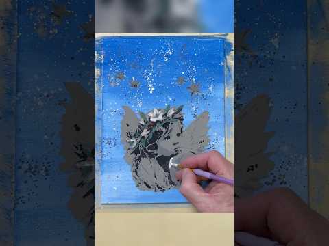 AS-407 Baby Engel Step by Step Schablone für Acryl, Airbrush, Spray, Lacke und Wandfarbe  Größe XL